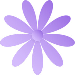 Flower, Element of floral paper cut. Paper cut of flower shape and spring symbol.