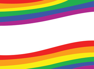 Rainbow Abstract and space to put text vector illustration design colorful color background creative for business banner, poster, flyer, card, cover	