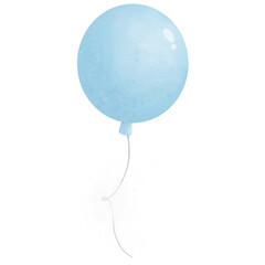 balloons, birthday, party, festival, new year, celebration, blue, logo, icon