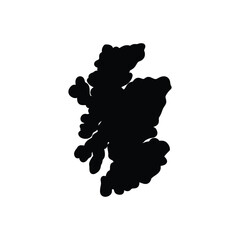Black solid icon for scotland 
