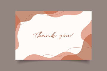 Thanks you business card template design illustration