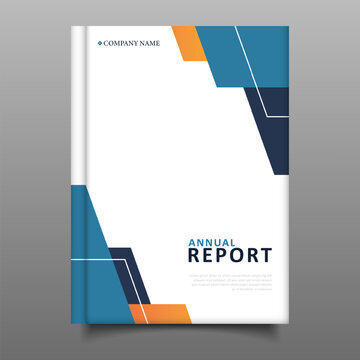 Business modern annual report cover book design