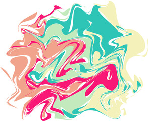 Rainbow Abstract Liquify Element