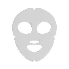 3d Facial Mask. icon isolated on white background. 3d rendering illustration