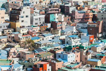 Gamcheon Culture Village colorful  buildings