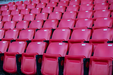 Row of Red Seats in Event Venue