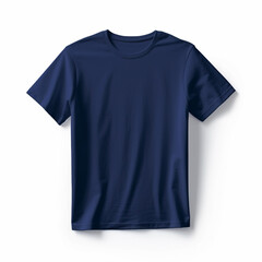 3D rendered Dark Blue Tshirt with copy space mockup - ai generative