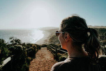 person watching the sun