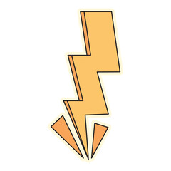 Handdrawn Sticker Thunder