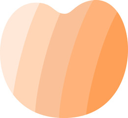 orange heart shape flower
