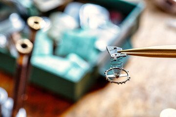 Watchmaker's display of precision, aesthetic taste