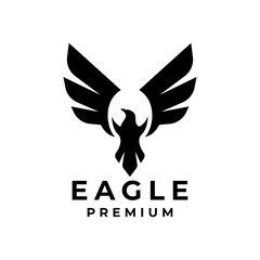 E eagle letter logo icon design illustration