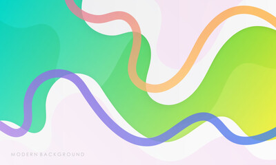 White background with gradients colorful design
