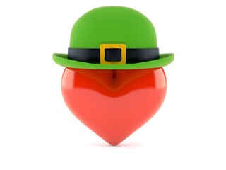 Heart with green hat