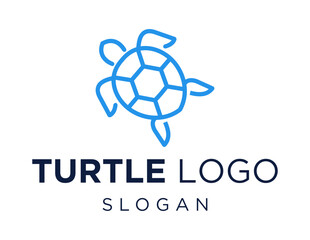 Logo design about Turtle on a white background. made using the CorelDraw application.