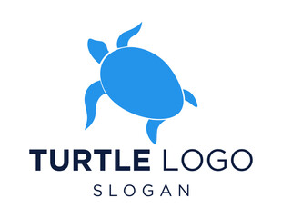 Logo design about Turtle on a white background. made using the CorelDraw application.