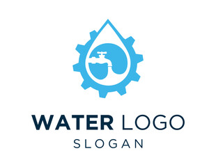 Logo design about Water on a white background. made using the CorelDraw application.