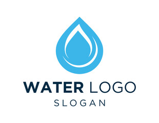 Logo design about Water on a white background. made using the CorelDraw application.