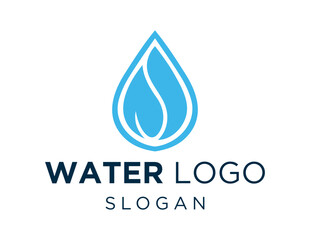 Logo design about Water on a white background. made using the CorelDraw application.