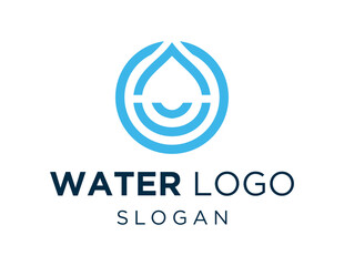 Logo design about Water on a white background. made using the CorelDraw application.