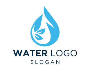 Logo design about Water on a white background. made using the CorelDraw application.