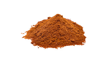 heap of chocolate powder isolated on png background
