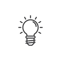 Light bulb line icon