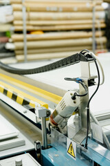 Machine for making metal blinds. Factory
