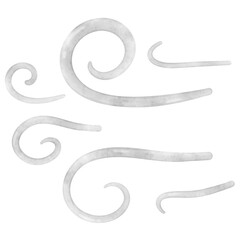 Weather watercolor illustration, cute weather, seasoning, weather