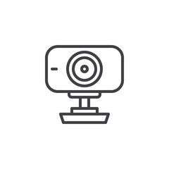 Webcam line icon