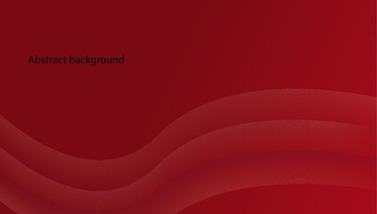 Red curve. wavy lines background designs. Smooth flow of wavy shape with gradient vector.