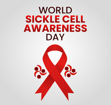 vector graphic of world sickle cell awareness day good for world sickle cell awareness day celebration. poster, banner. flat design .flat illustration