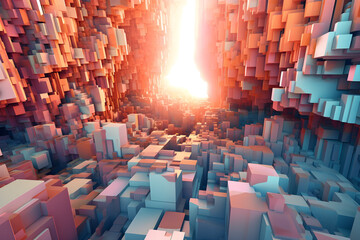Obraz premium abstract 3d futurism art background