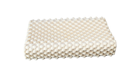latex pillow isolated on transparent background , natural pillow home related concept, png file
