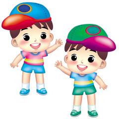 boy cartoon cute icon design