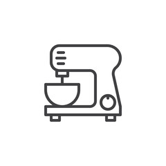 Food processor line icon