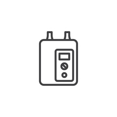 Electric Water heater line icon