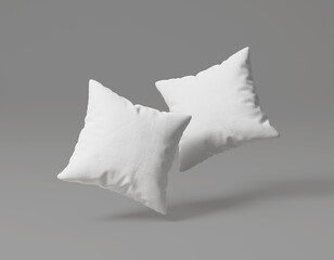 Square Pillow Set Mockup