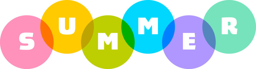 Colorful season from the collection spring summer autumn winter