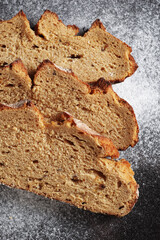 Rye bread slices