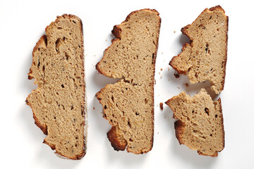 Rye bread slices