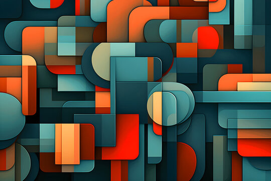 Fototapeta abstract segmentation art background