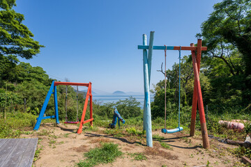 Fototapeta na wymiar 香川県三豊市粟島の風景