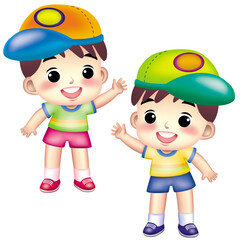 boy cartoon cute icon design