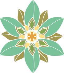 Windmill, Wind Spinner, and Pinwheel, a round colorful pattern design element, vector illustration.