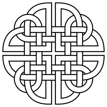 Dara Knoten Kontur in Schwarz. Keltisches Symbol. Isolierter Hintergrund.
Der Dara-Knoten symbolisiert das Wurzelsystem einer alten Eiche.
Symbol für Stärke, Kraft, Weisheit und Ausdauer.