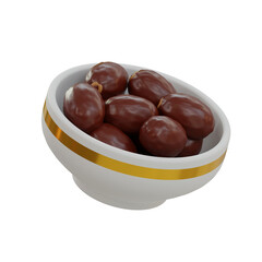 3d .icon isolated on white background. 3d rendering illustration