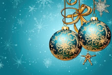christmas promo banner Merry Christmas and Happy Holidays greeting card, frame, banner. New Year. Winter xmas holiday theme. Generative AI