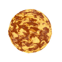 3d Sun. icon isolated on white background. 3d rendering illustration