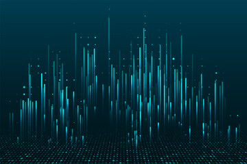 Abstract big data visualization.